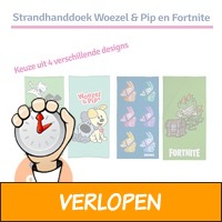 Strandhanddoek Woezel & Wip of Fortnite