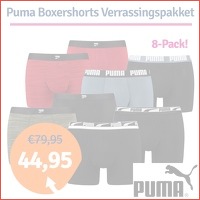 8 x Puma boxershorts verrassingspakket