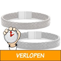 Leren heren armband