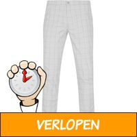 Suitable Chino Pico grijs Geruit