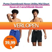 1dagactie.nl: Dagaanbieding Puma Zwembroek Heren Utility Mid Shorts