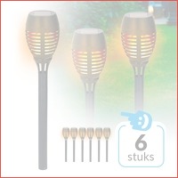 6 x Grundig solar tuinlamp