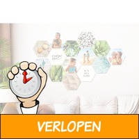 Voucher: 8 x foto op hexagon