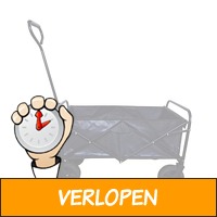 FEDEC Opvouwbare Bolderkar - Tot 75KG - PVC wielen - zw..