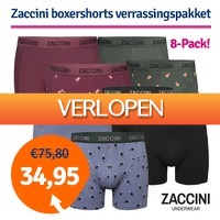 1dagactie.nl: 8 x Zaccini boxershorts verrassingspakket