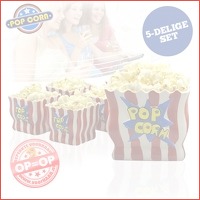 5-delige popcornset