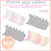 6 paar Xtreme yoga sokken