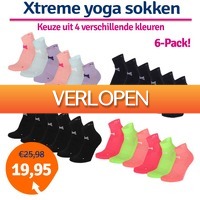 1dagactie.nl: 6 paar Xtreme yoga sokken