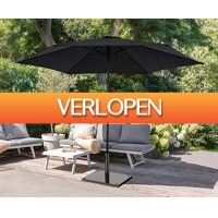 Voordeelvanger.nl: Luxe XXL parasol zwart 3 meter