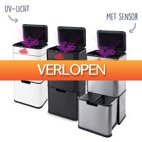 Koopjedeal.nl 2: Afvalscheidingsprullenbak met Sensor & UV Licht - 60L