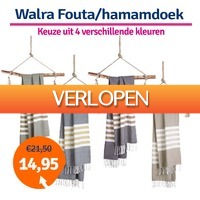1dagactie.nl: Dagaanbieding Walra Fouta/Hamamdoek Sunshade Happiness