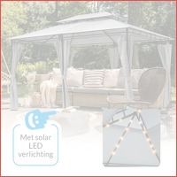 Tuinprieel met solar LED verlichting