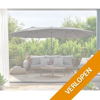 Extra grote dubbele parasol