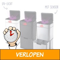 Afvalscheidingsprullenbak met Sensor & UV Licht - 6..