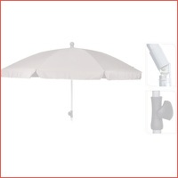 Strand/tuin parasol donkergrijs