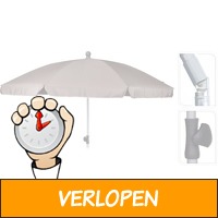 Strand/tuin parasol donkergrijs