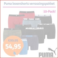 10-pack Puma boxershorts verrassingspakk..