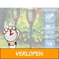 Dreamled Solar tuinlamp met vlam-effect verlichting - 2..