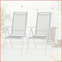 2-Pack Verstelbare Tuinstoelen