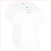 Suitable T-shirt wit V-hals Vita 6-pack