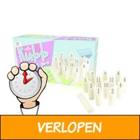 Kubb spel met cijfers - 32 cm