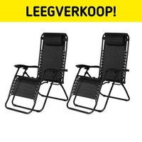 2-Pack Comfortabele Tuinstoelen