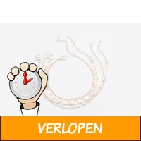 Veiling: 4 armbandjes met 18 K gouden laagje