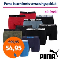 Puma boxershorts 10-Pack Verrassingspakk..