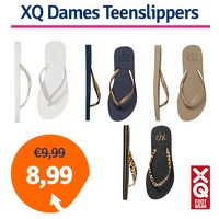 Dagaanbieding XQ Teenslippers dames - Keuze uit 4 kleur..