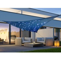 Zonnedoek met 100 LED's - blauw - 3,6 x ..