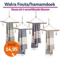 Dagaanbieding Walra Fouta/Hamamdoek Suns..