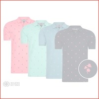 100% katoenen Mario Russo Palm Tree Polo..