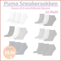 Dagaanbieding Puma Sneakersokken 12-pack