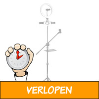 Vonyx RL25 ringlamp met statief 186cm - 30 lichtstanden..