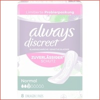 6 x Always Discreet Normal inlegkruisjes