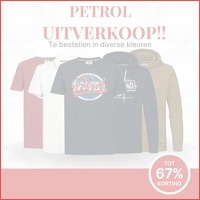 Petrol Industries magazijn uitverkoop