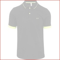 Sun68 Poloshirt small Stripe zwart