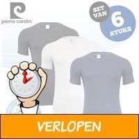 6 Pierre Cardin T-shirts in 3 kleuren