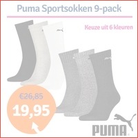 Puma sportsokken 9-pack