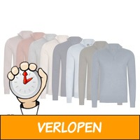 Mario Russo Half Zip Sweater - Verkrijgbaar In 8 kleure..