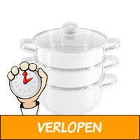 Stoompan - RVS - 20cm - Rijst- en Groentenstomer