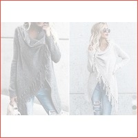 Knitted Tassel vest