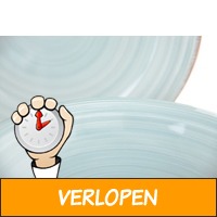 Veiling: 18-delige bordenset van Quid (Kleur: aqua)