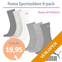 Puma sportsokken 9-pack