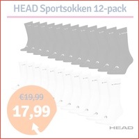 12 paar HEAD sportsokken Crew