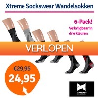 1dagactie.nl: 6 x Xtreme Sockswear wandelsokken