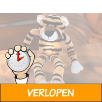 Pluche Tijger Knuffel met Oplaadbaar lampje - USB - 30 ..