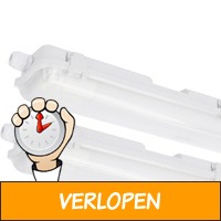 2 x LED's Light armatuur met LED TL-buizen