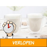 Dubbelwandige Cappuccinoglazen - Set van 2