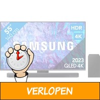 Samsung QLED 55Q80 C (2023) en soundbar